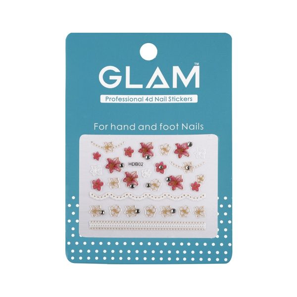 5D Flower Garden Series Embossed nail sticker – MakyNailSupply