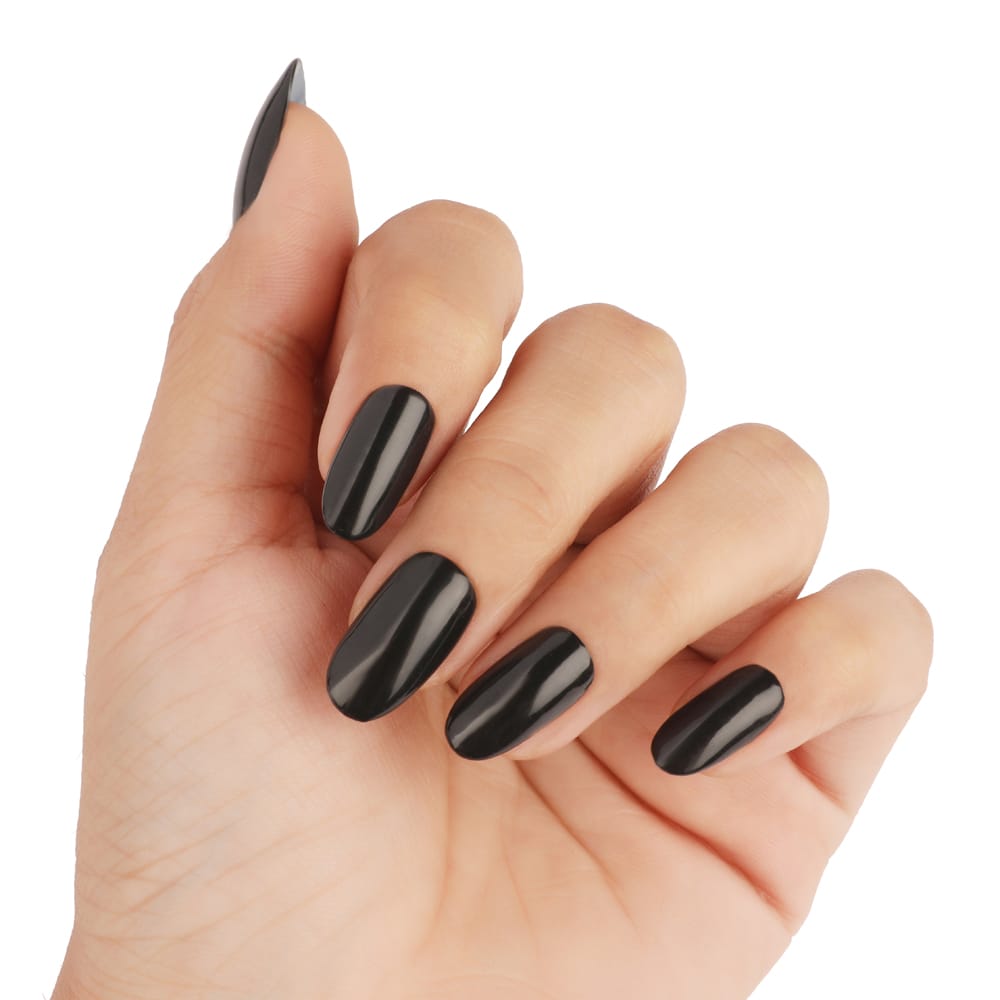 Black Nail Polish on Ring Finger – ORLY