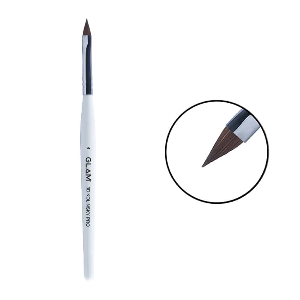 GLAM Pro Acrylic Brush No. 4 For Making 3D