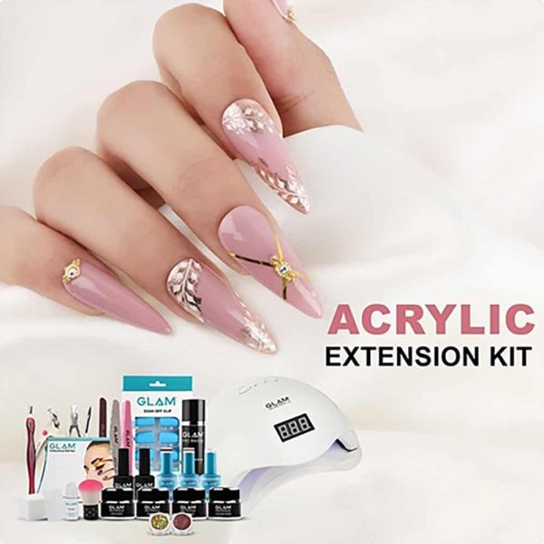 SECRET LIVES Designer artifical fake nail extension semi transparent grey  bottom white & grey tips with golden glitter - Price in India, Buy SECRET  LIVES Designer artifical fake nail extension semi transparent