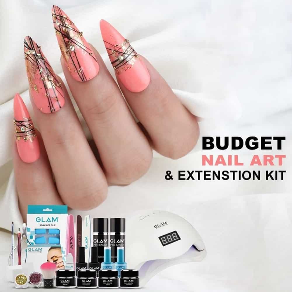 Budget Nail Art & Extension kit | Nail Art Kit | Glam Nails