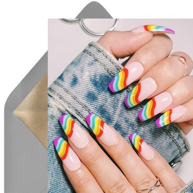 Rainbow Nails - Glam Nails