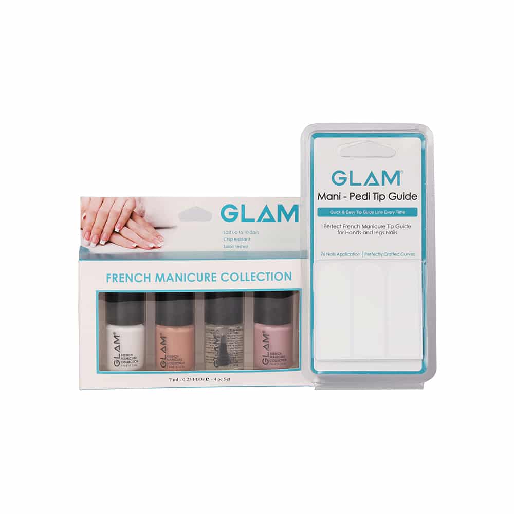 GLAM French Manicure Collection & Tip Guide Set C | Glam Nails