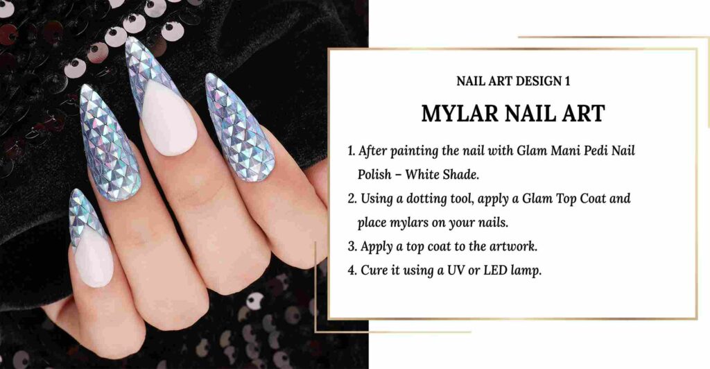Mylar Nail Art - Glam Nails