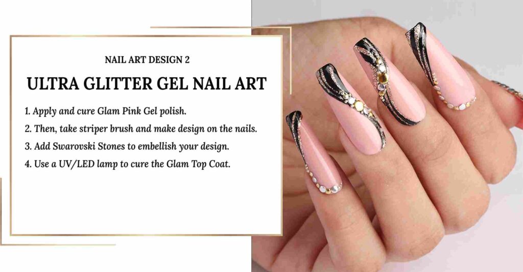 Ultra Glitter Gel Nail Art - Glam Nails
