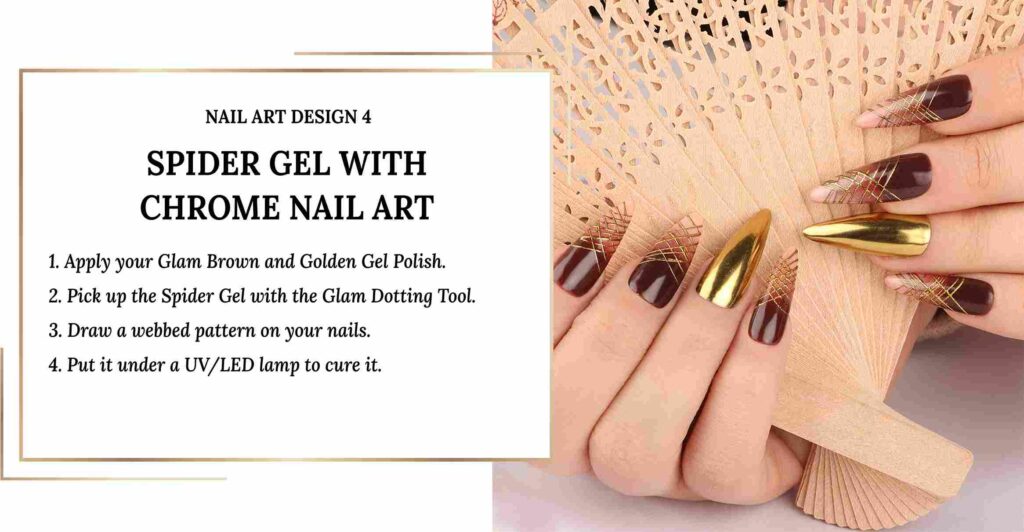 Spider Gel Nail Art - Glam Nails