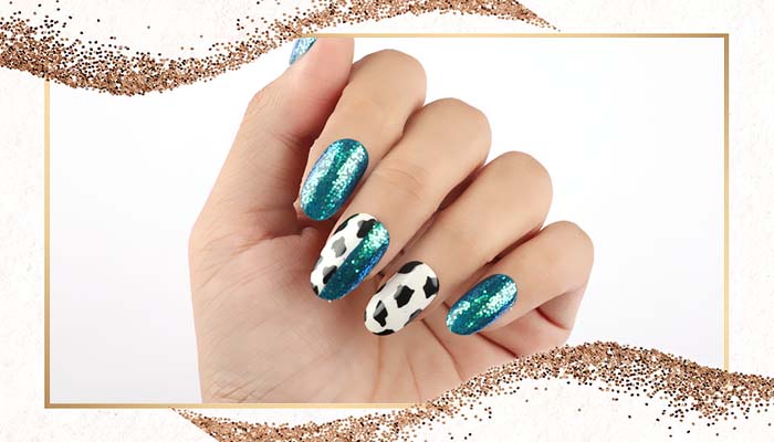 Glitter Chrome Nail Art - Glam Nails