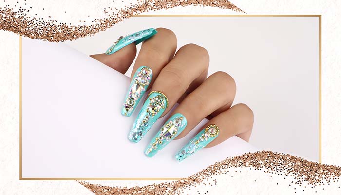 Jewelry Nail Art - Glam Nails