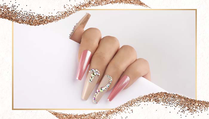 Swarovski Stone Nail Art - Glam Nails