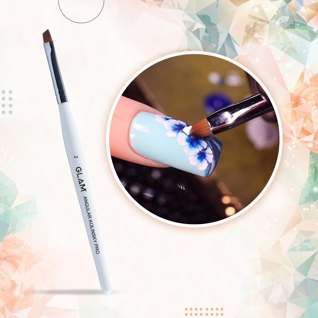 Angular Kolinsky Pro Nail Brushes