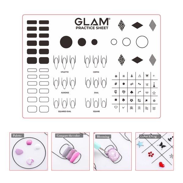 Pink Circular Silicone Mat for Nail Art. Available at  .