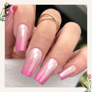 Metallic Mirage pink nail shade
