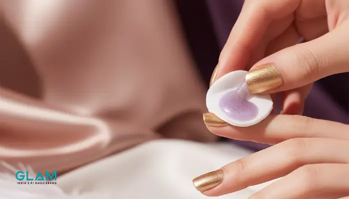 remove nail polish with Glam remover