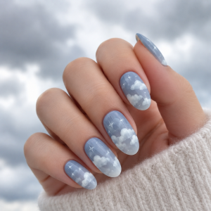 cloud nail art